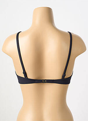 Sutien de costum de baie elasticitate sutien balconet cu decolteu înalt negru WATERCULT femeie