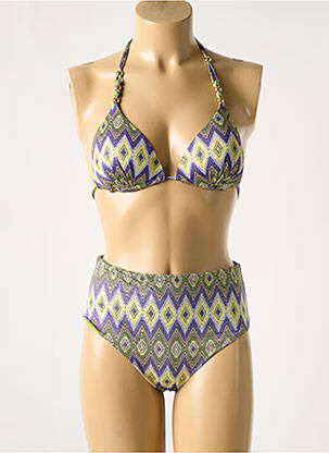 Costum de baie din două piese elasticitate top sutien modelat violet GENIUS femeie