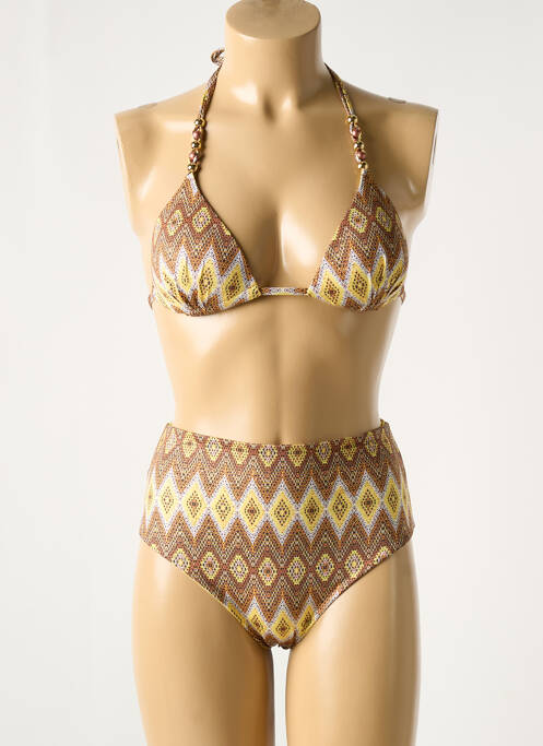 Costum de baie din două piese maro GENIUS femeie