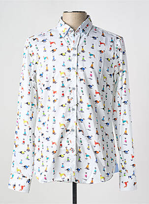 Cămașă cu mâneci lungi alb THE SURFCAR bărbat