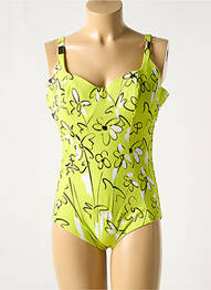 Costum de baie dintr-o singură piesă imprimeu fantezie top sutien modelat verde ROIDAL femme