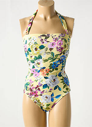 Costum de baie dintr-o singură piesă galben ROIDAL femeie