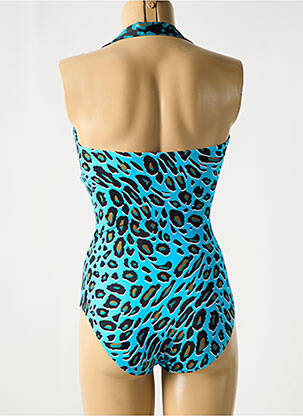 Costum de baie dintr-o singură piesă bretele elastice detașabile top sutien modelat albastru ROIDAL femeie