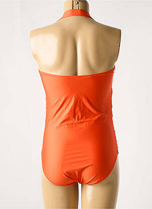 Costum de baie dintr-o singură piesă bretele elastice detașabile top sutien modelat portocalie ROIDAL femeie