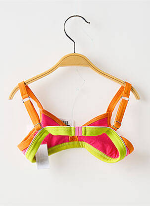 Sutien de costum de baie închidere cu agrafă roz BANANA MOON fată