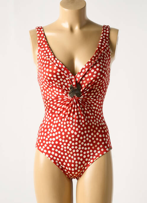 Costum de baie dintr-o singură piesă sutien cupe întregi cu decolteu înalt sutien cupe întregi cu decolteu înalt roșu MARYAN MEHLHORN femme