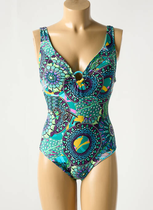 Costum de baie dintr-o singură piesă albastru GENIUS femeie