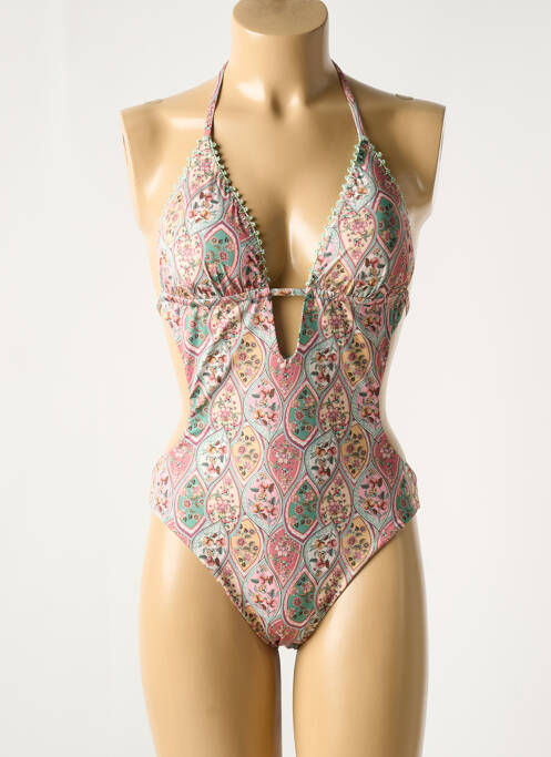 Costum de baie dintr-o singură piesă verde GENIUS femeie