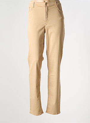 Pantalon slim bej TRUSSARDI JEANS femeie