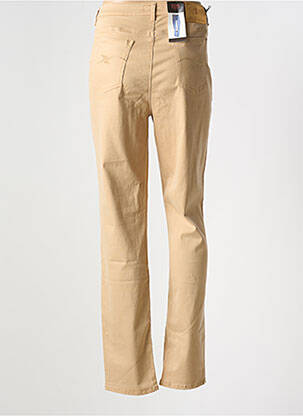 Pantalon slim țesătură poplin mărime normală bej TRUSSARDI JEANS femeie
