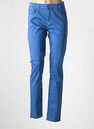Pantalon slim țesătură poplin mărime normală albastru TRUSSARDI JEANS femeie