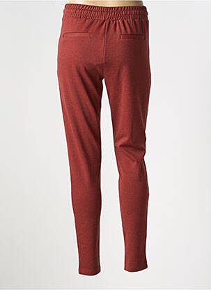 Pantalon slim talie elastică mărime normală maro ICHI femeie