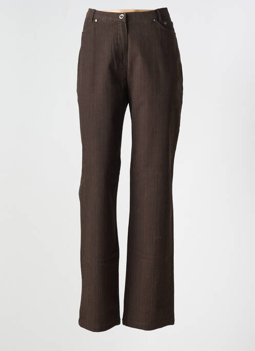 Blugi cu croială dreaptă maro SYM femeie