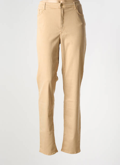 Pantalon slim bej TRUSSARDI JEANS femeie