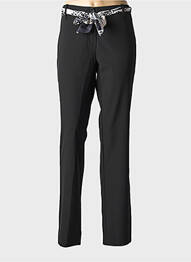 Pantalon drept elasticitate mărime normală negru POUSSIERE D'ETOLE femeie