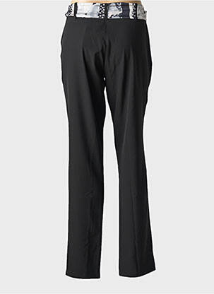 Pantalon drept elasticitate mărime normală negru POUSSIERE D'ETOLE femeie