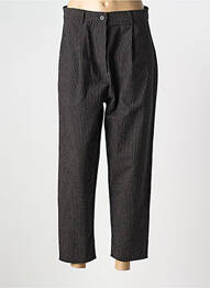 Pantalon 7/8 închidere cu fermoar sub clapetă cu nasturi mărime normală negru HUMILITY femeie