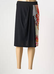 Fustă midi închidere cu fermoar lateral negru FUEGO WOMAN femme