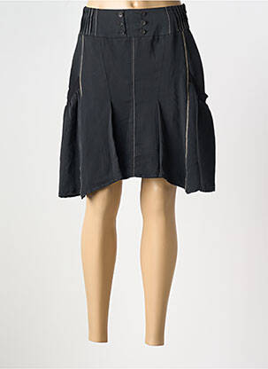 Fustă midi negru E-BRYDE femeie