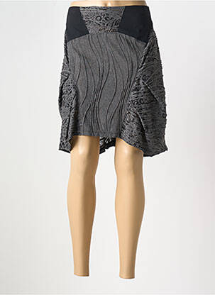 Fustă midi negru E-BRYDE femeie