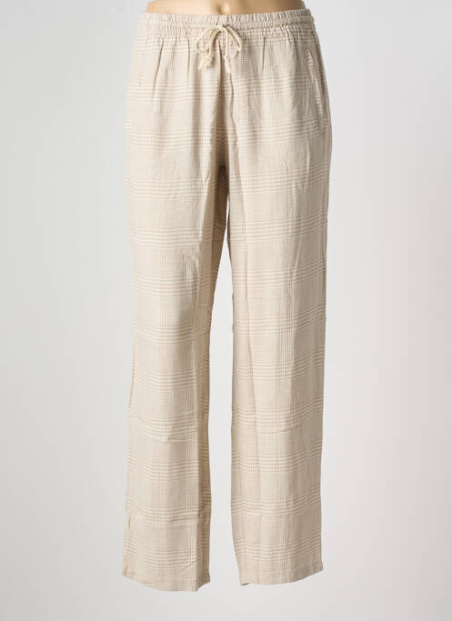 Pantalon larg bej LA FEE MARABOUTEE femeie