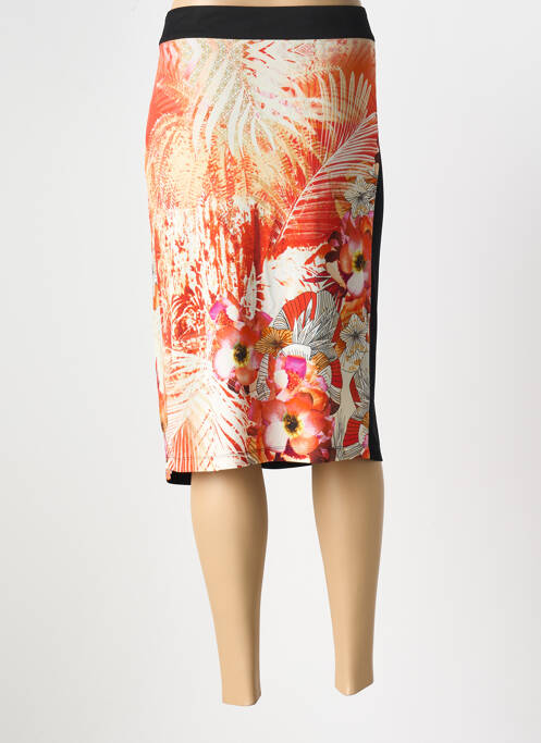 Fustă midi închidere cu fermoar lateral negru FUEGO WOMAN femme