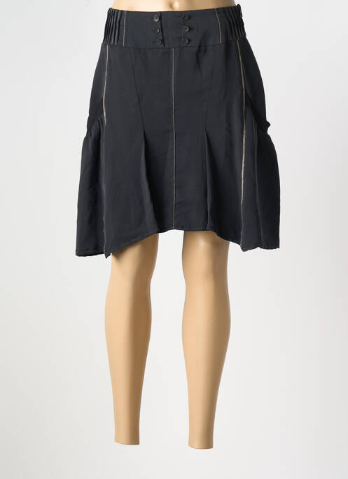 Fustă midi negru E-BRYDE femeie