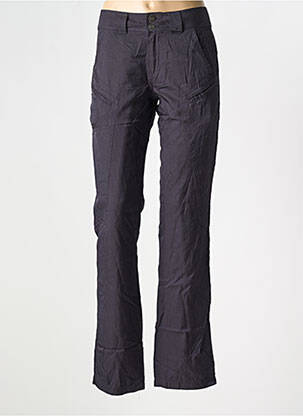 Pantalon slim țesătură poplin mărime normală albastru R 867 femeie
