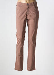 Pantalon slim țesătură poplin mărime normală roz MES SOEURS ET MOI femeie