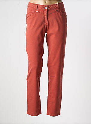 Blugi cu croială slim portocaliu MAT DE MISAINE femeie