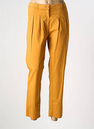 Pantalon 7/8 talie cu cleme mărime normală portocalie MES SOEURS ET MOI femeie