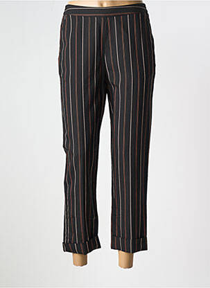 Pantalon 7/8 talie înaltă talie înaltă negru MKT STUDIO femeie