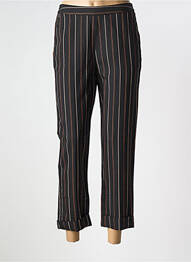 Pantalon 7/8 talie înaltă talie înaltă negru MKT STUDIO femeie