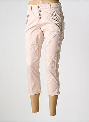 Pantalon trei sferturi elasticitate talie joasă roz CREAM femeie