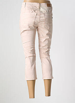 Pantalon trei sferturi elasticitate talie joasă roz CREAM femeie