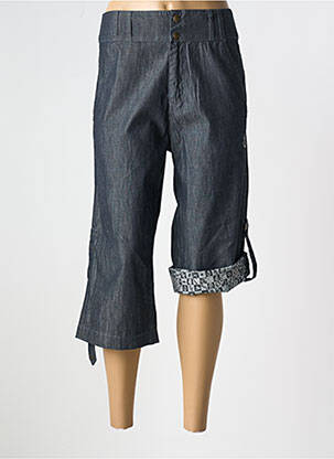 Pantalon trei sferturi talie înaltă talie înaltă albastru BE YOU K femeie