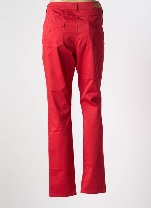 Pantalon slim roșu FLEUR DE SEL femeie