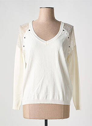 Pulover alb MORGAN femeie