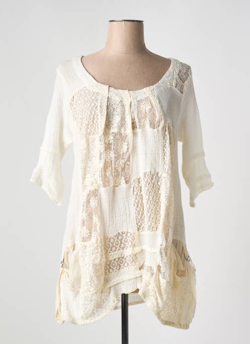 Tunică mâneci lungi alb MARILU femeie