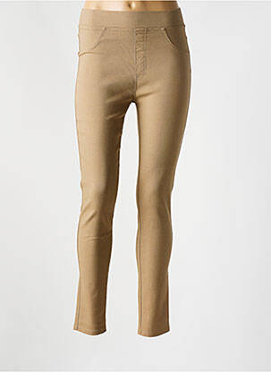 Pantalon slim bej CHRISTY femeie