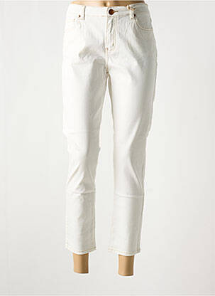 Blugi cu croială slim bej C'EST BEAU LA VIE femeie