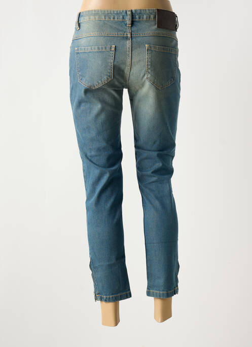Blugi cu croială slim albastru FLEUR DE SEL femeie
