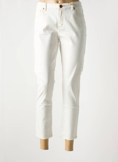 Blugi cu croială slim bej C'EST BEAU LA VIE femeie