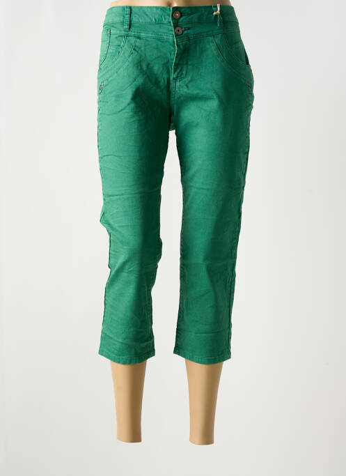 Pantalon trei sferturi verde CREAM femeie