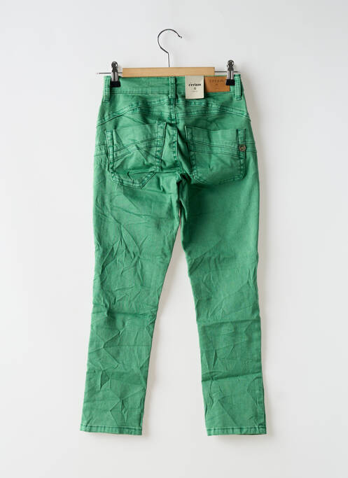 Pantalon trei sferturi verde CREAM femeie