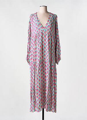 Rochie lungă mâneci lungi mâneci lungi albastru LES BOHÉMIENNES femeie