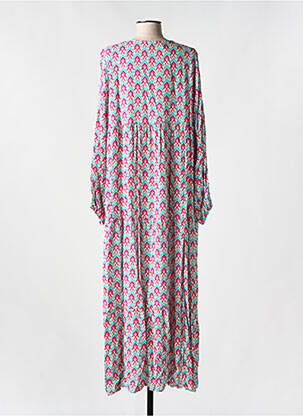Rochie lungă mâneci lungi mâneci lungi albastru LES BOHÉMIENNES femeie