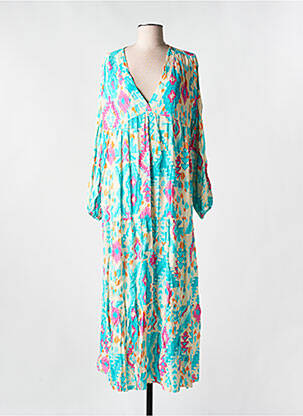 Rochie lungă albastru LES BOHÉMIENNES femeie