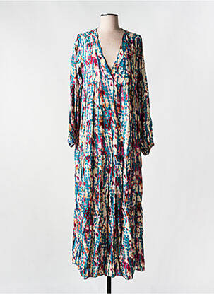 Rochie lungă albastru LES BOHÉMIENNES femeie