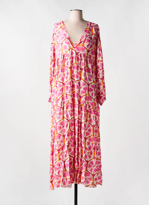 Rochie lungă roz LES BOHÉMIENNES femeie